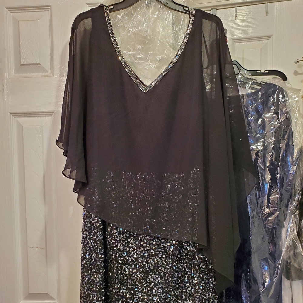 J Kara Black sequin dress